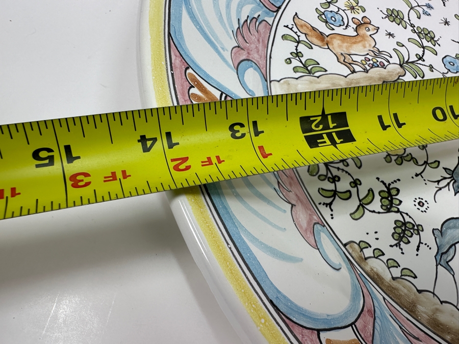 Berardos Hand Painted Portuguese Pottery Plate/Platter 14'W [Photo 6]