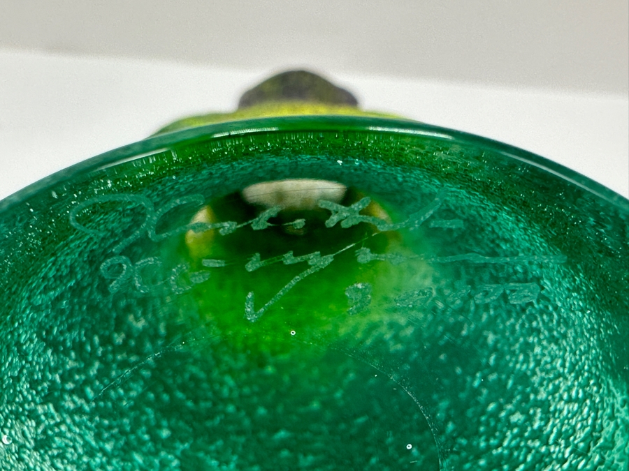 Kosta Boda Abstract Art Glass Bear and Cat Figurines, Designed by Kjell Engman 7.75'H and 6.5'H [Photo 8]