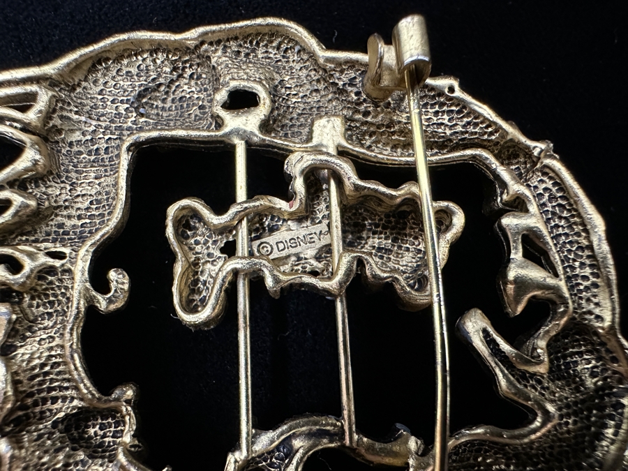 Gold Tone Disney Mickey Mouse Brooch Pin [Photo 4]