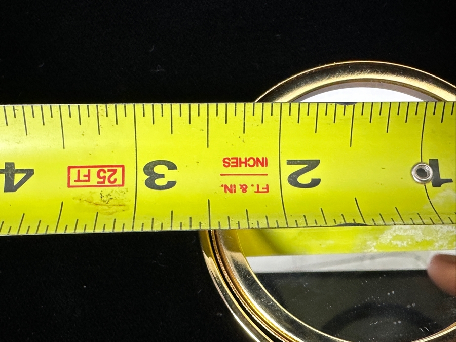 Judith Leiber Gold Tone Double Sided Travel Mirror & Comb 2.5W [Photo 8]