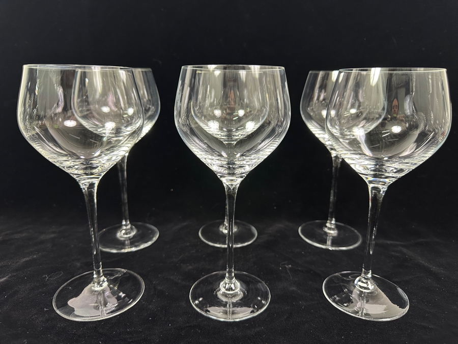 (6) Rosenthal Studio-Line Crystal Stemware Glasses Fuga Burgundy Wine 7 1/2H Replacements Value $335 [Photo 3]