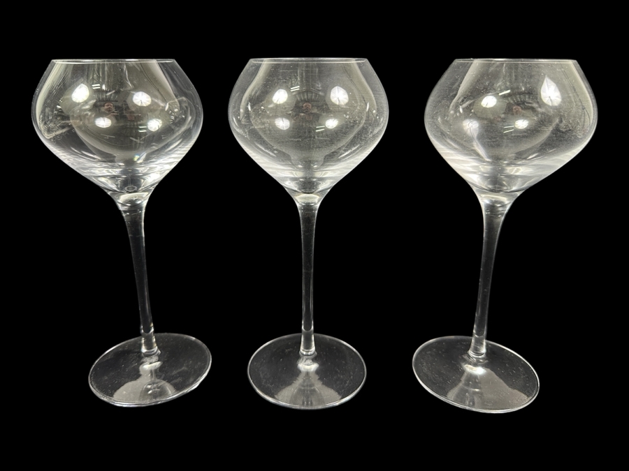 Just Added - (3) Orrefors Sweden Stemware Glasses 7 1/8H [Photo 1]