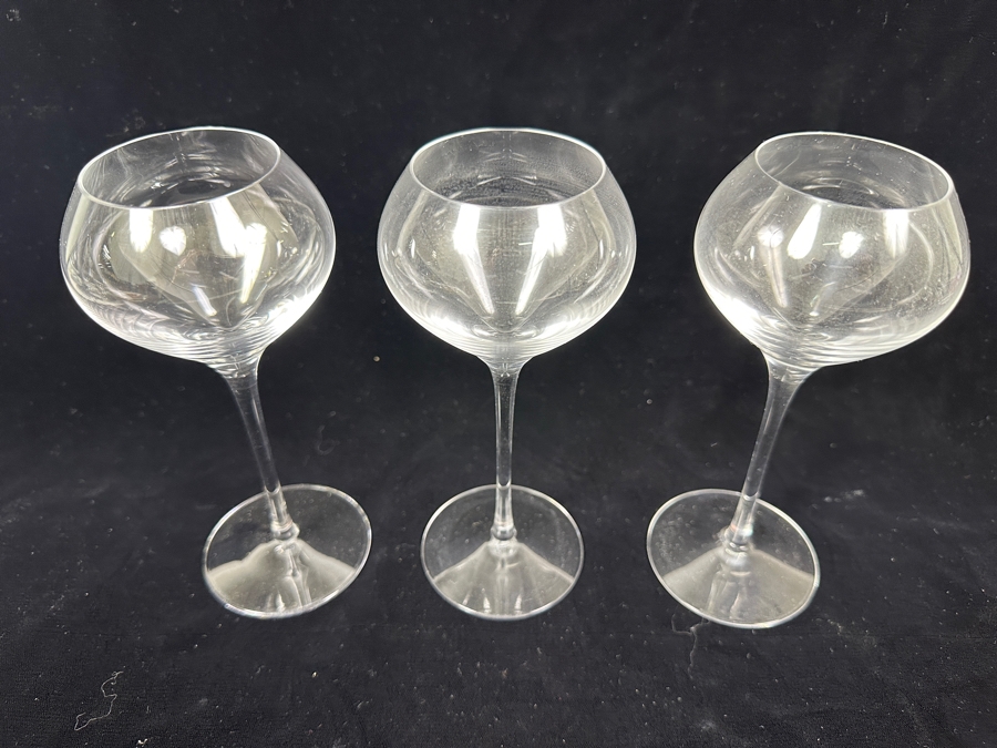 Just Added - (3) Orrefors Sweden Stemware Glasses 7 1/8H [Photo 3]