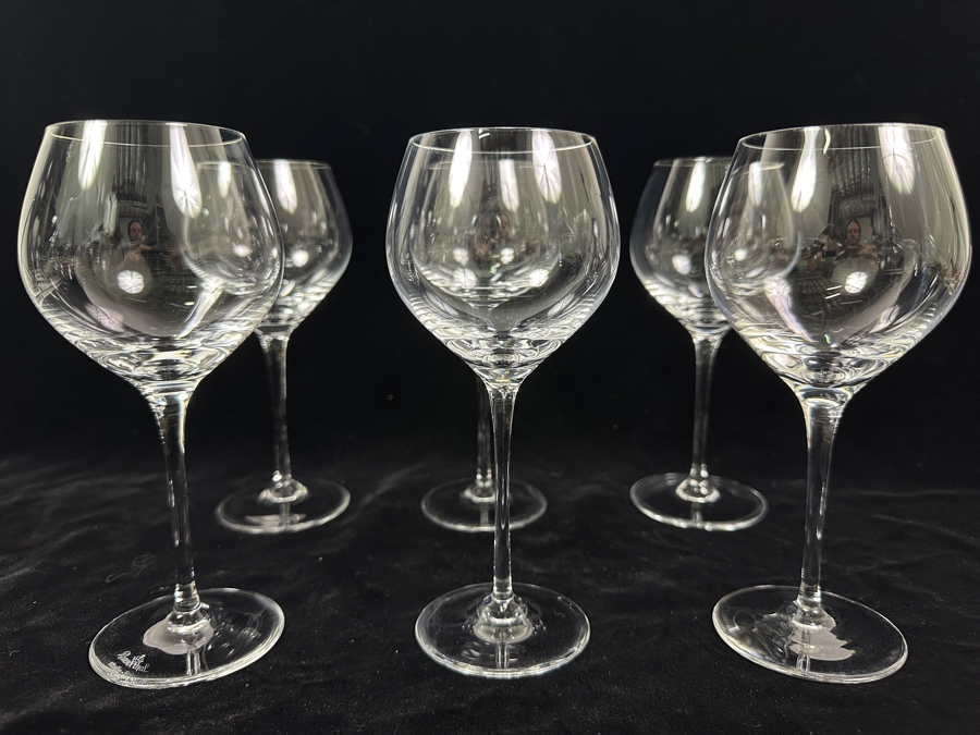 (6) Rosenthal Studio-Line Crystal Stemware Glasses Fuga Red Wine 6 3/4H Replacements Value $359 [Photo 3]