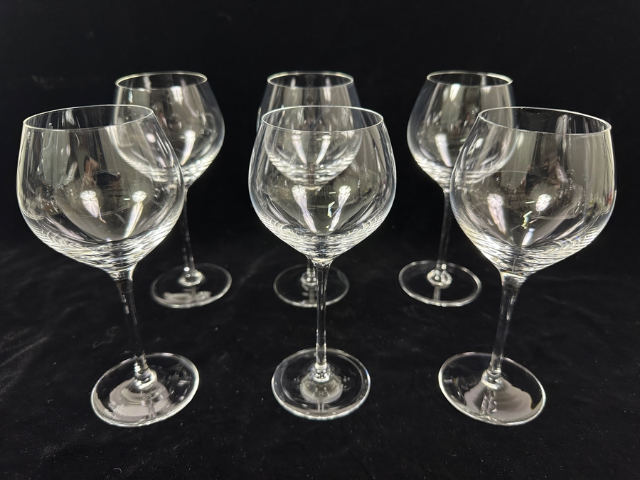 (6) Rosenthal Studio-Line Crystal Stemware Glasses Fuga Red Wine 6 3/4H Replacements Value $359 [Photo 4]