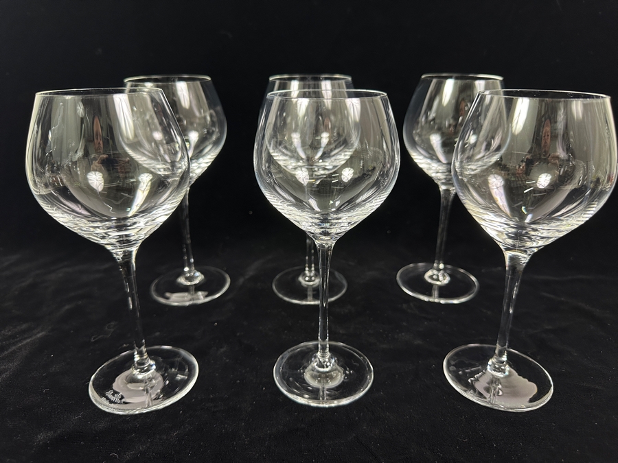(6) Rosenthal Studio-Line Crystal Stemware Glasses Fuga Red Wine 6 3/4H Replacements Value $359 [Photo 2]