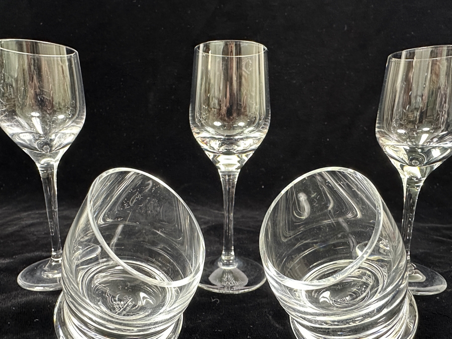 (3) Rosenthal Studio-Line Crystal Stemware Glasses Fuga Cordial Glasses 4 5/8H And (2) Rosenthal Whiskey Shot Glasses Replacements Value $117 [Photo 5]