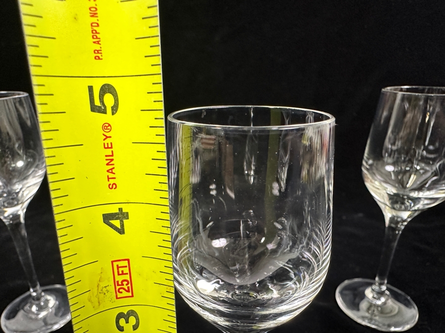 (3) Rosenthal Studio-Line Crystal Stemware Glasses Fuga Cordial Glasses 4 5/8H And (2) Rosenthal Whiskey Shot Glasses Replacements Value $117 [Photo 9]