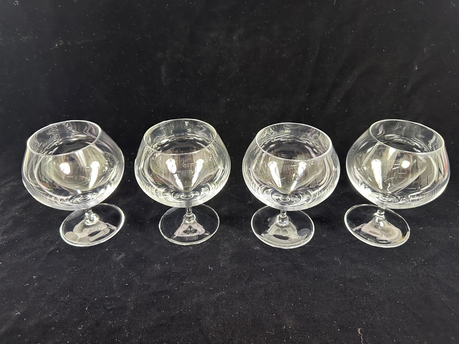 (4) Rosenthal Studio-Line Crystal Stemware Glasses Fuga Brandy Glasses 4 3/8H Replacements Value $119 [Photo 3]