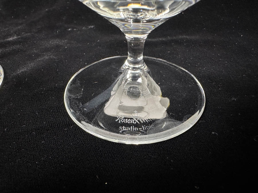(4) Rosenthal Studio-Line Crystal Stemware Glasses Fuga Brandy Glasses 4 3/8H Replacements Value $119 [Photo 4]