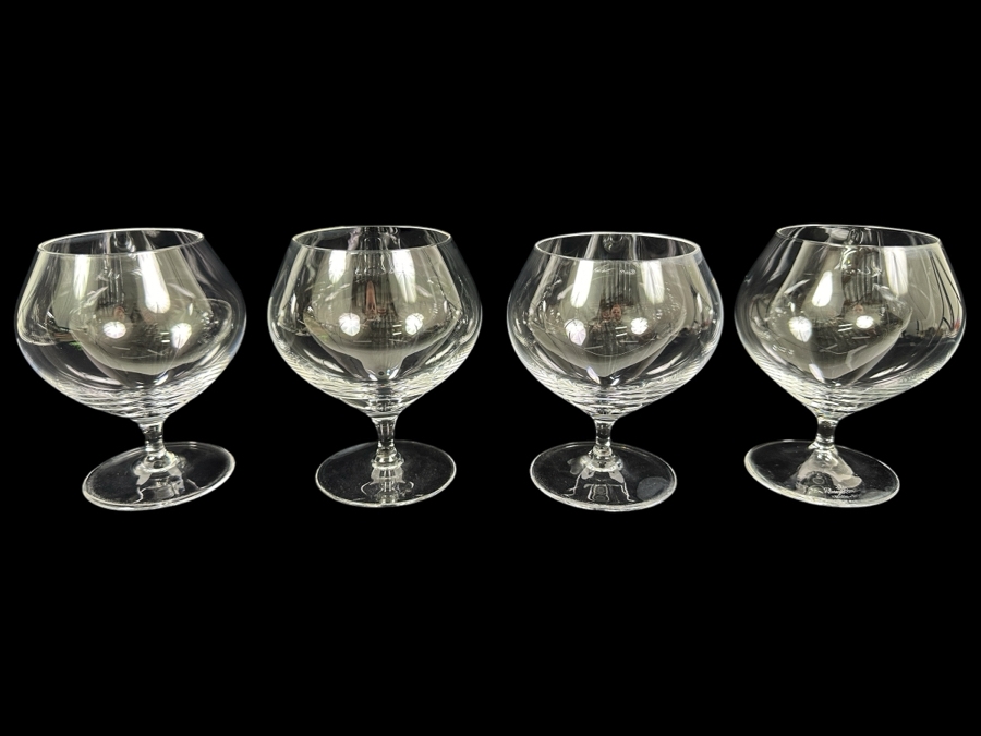 (4) Rosenthal Studio-Line Crystal Stemware Glasses Fuga Brandy Glasses 4 3/8H Replacements Value $119 [Photo 1]