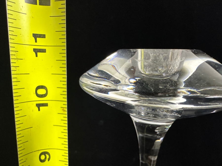 (6) Kosta Boda Swedish 'Fanfare' Mouth-Blown Glass Candlestick Holders Designed By Kjell Engman From 7'H To 11'H [Photo 15]