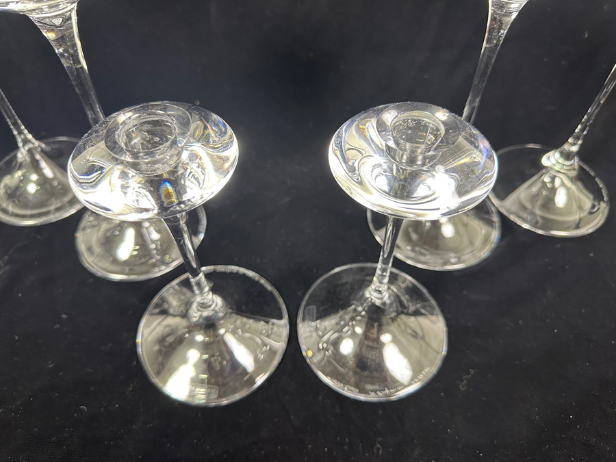 (6) Kosta Boda Swedish 'Fanfare' Mouth-Blown Glass Candlestick Holders Designed By Kjell Engman From 7'H To 11'H [Photo 5]