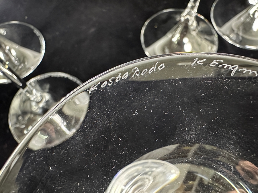 (6) Kosta Boda Swedish 'Fanfare' Mouth-Blown Glass Candlestick Holders Designed By Kjell Engman From 7'H To 11'H [Photo 10]