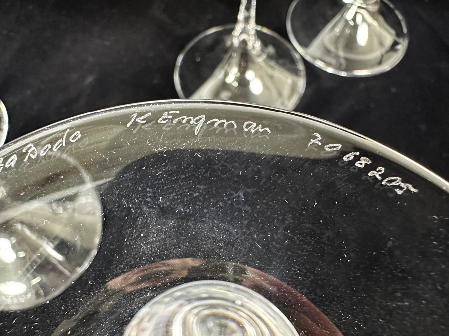 (6) Kosta Boda Swedish 'Fanfare' Mouth-Blown Glass Candlestick Holders Designed By Kjell Engman From 7'H To 11'H [Photo 11]