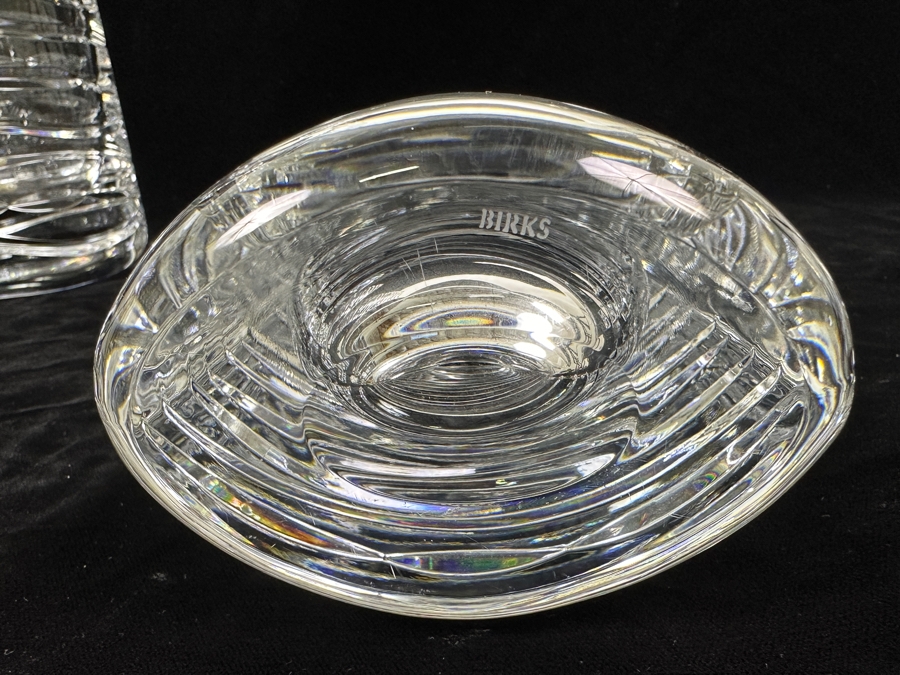 Pair Of Birks Crystal Vases 13.75'H [Photo 8]