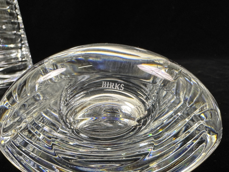 Pair Of Birks Crystal Vases 13.75'H [Photo 9]