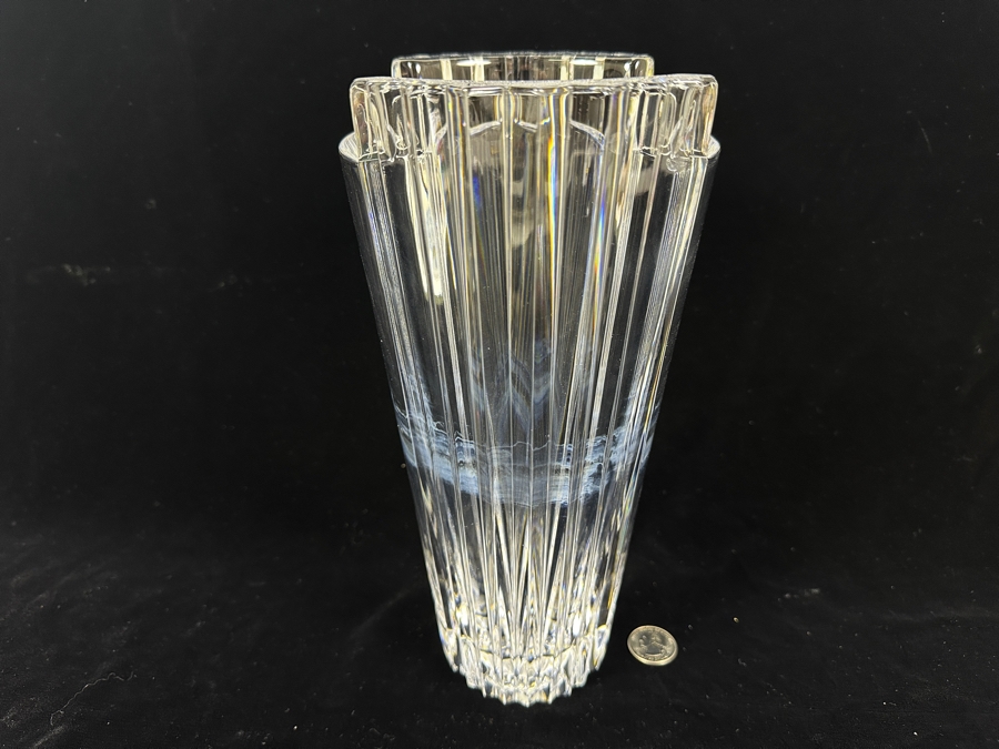 Stunning Orrefors Sweden Crystal Vase 10.75H [Photo 6]