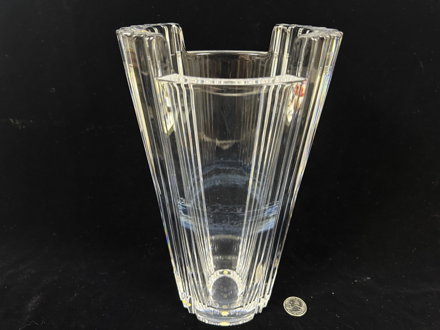 Stunning Orrefors Sweden Crystal Vase 10.75H [Photo 3]