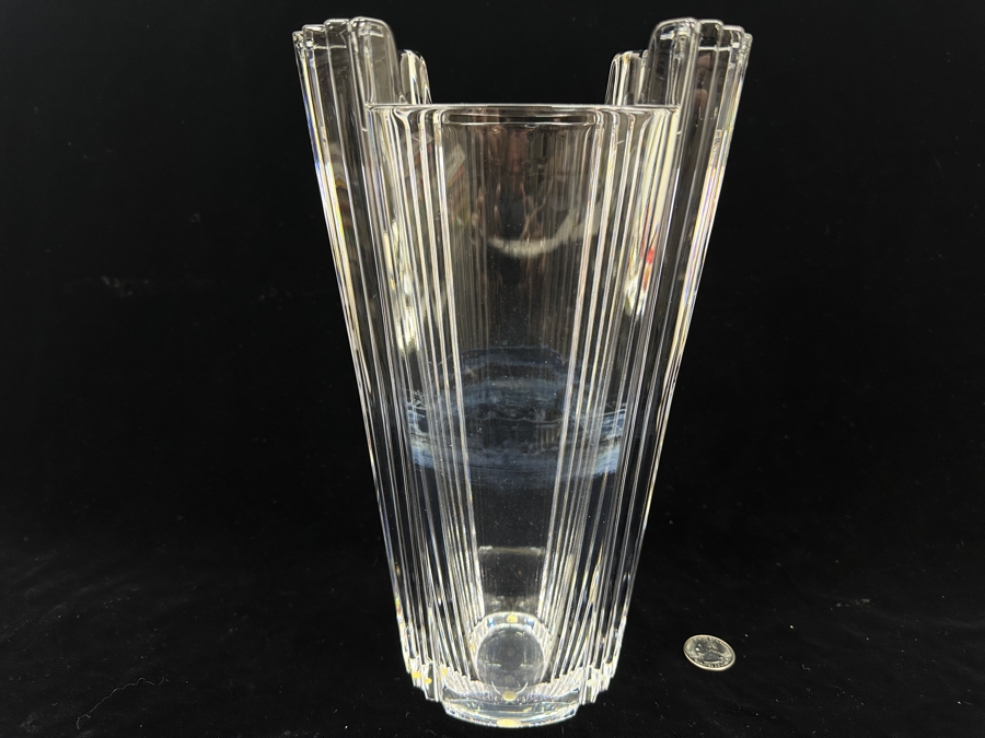 Stunning Orrefors Sweden Crystal Vase 10.75H [Photo 10]