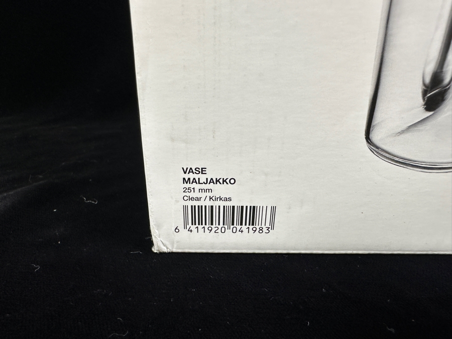 Iittala Alvar Aalto Collection Maljakko Vase With Original Box 9.8'H Retails $295 [Photo 6]