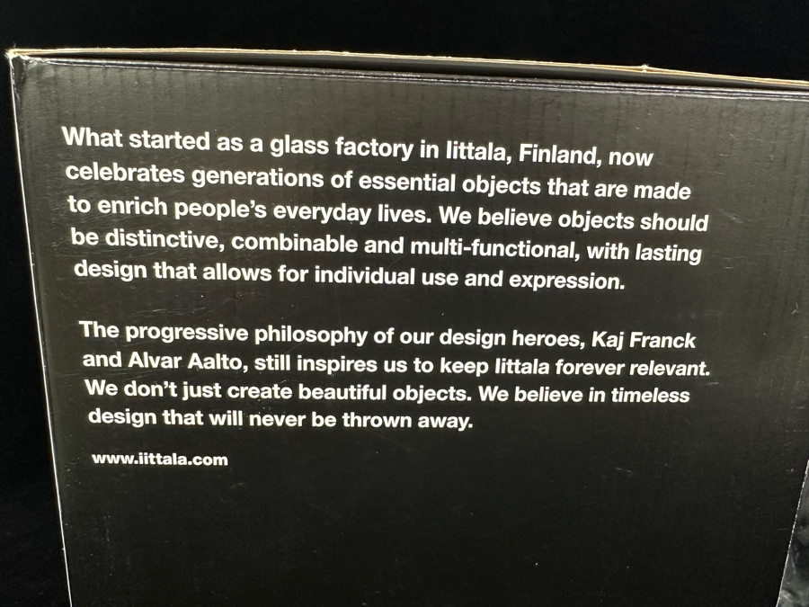 Iittala Alvar Aalto Collection Maljakko Vase With Original Box 9.8'H Retails $295 [Photo 7]