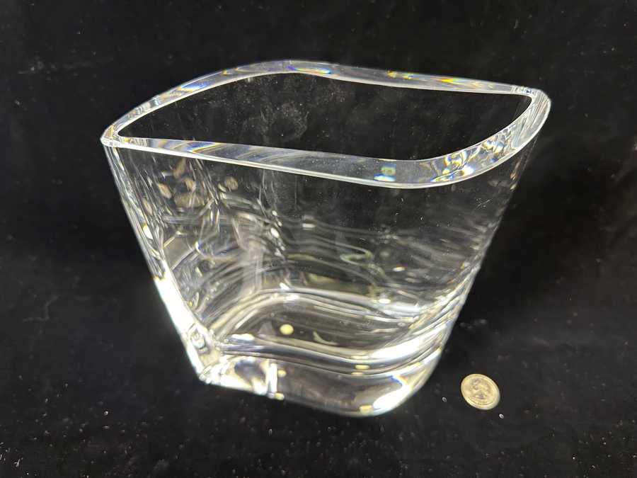 Orrefors Sweden Crystal Vase 7.75'H [Photo 4]