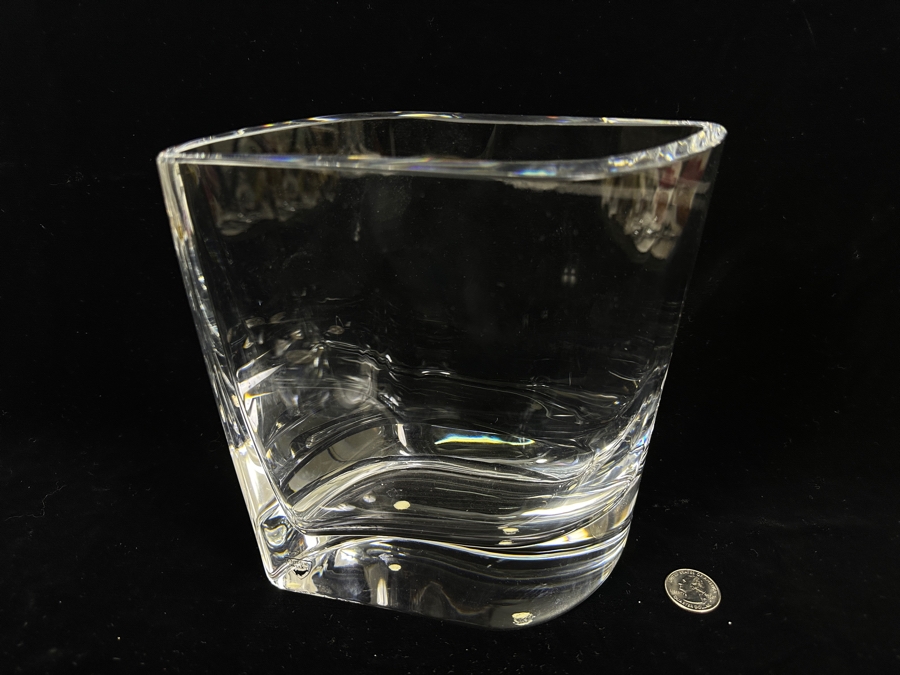 Orrefors Sweden Crystal Vase 7.75'H [Photo 5]