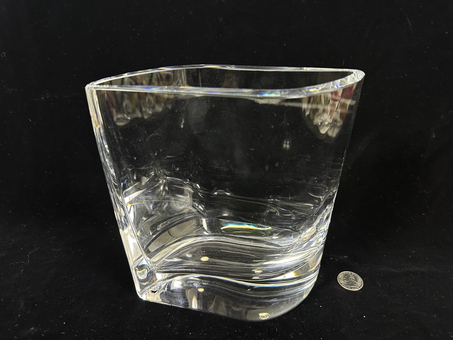 Orrefors Sweden Crystal Vase 7.75'H [Photo 2]