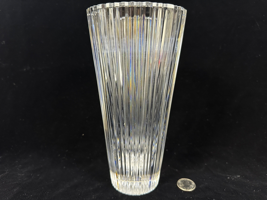 Orrefors Sweden Crystal Vase 8.5'H [Photo 3]