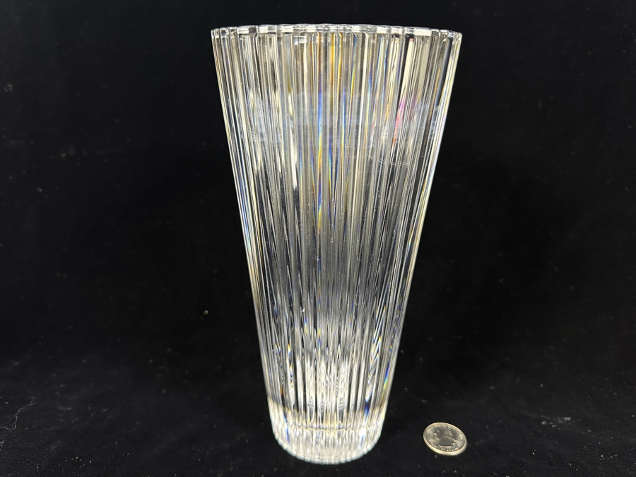 Orrefors Sweden Crystal Vase 8.5'H [Photo 2]