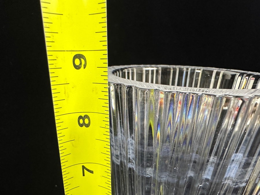 Orrefors Sweden Crystal Vase 8.5'H [Photo 7]