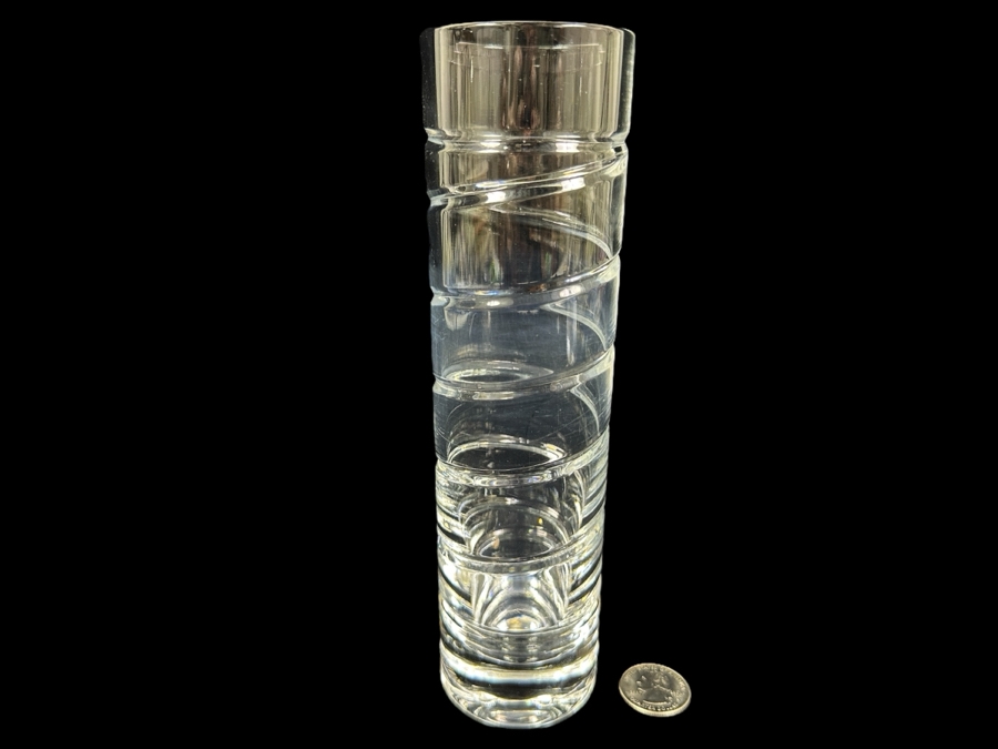 Tiffany & Co Crystal Vase 8 1/8'H