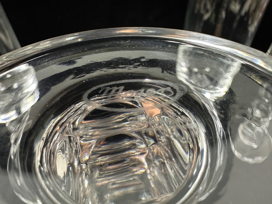 (4) Stunning Moser Glass Stemware Glasses Designed By Adolf Matura 8.75'H Estimate $400-$800 [Photo 7]