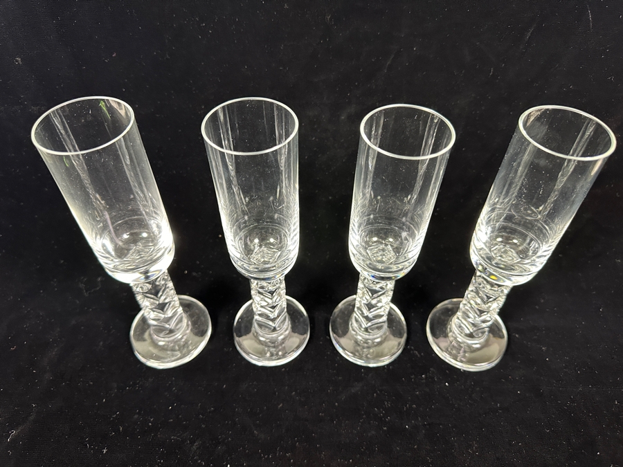 (4) Stunning Moser Glass Stemware Glasses Designed By Adolf Matura 8.75'H Estimate $400-$800 [Photo 6]