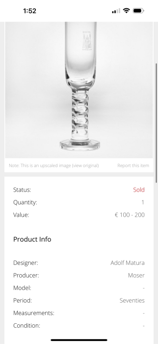 (4) Stunning Moser Glass Stemware Glasses Designed By Adolf Matura 8.75'H Estimate $400-$800 [Photo 11]