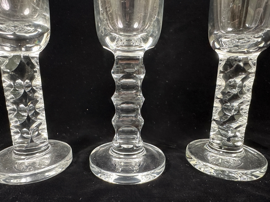 (4) Stunning Moser Glass Stemware Glasses Designed By Adolf Matura 8.75'H Estimate $400-$800 [Photo 5]