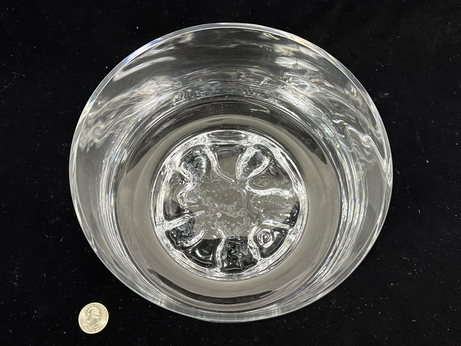 Iittala Finland Gaissa Bowl Designed By Tapio Wirkkala In 1973 Inspired By Artic Landscapes Featuring A Rocky, Textured Base Resembling Ice 8W X 5H [Photo 7]