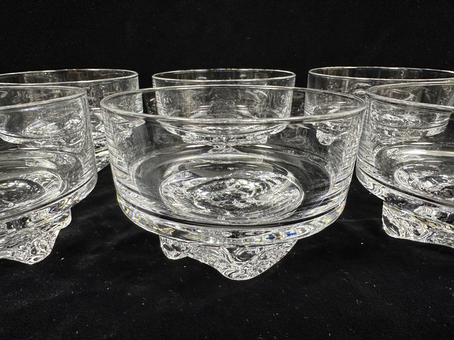 (6) Iittala Finland Gaissa Bowls Designed By Tapio Wirkkala In 1973 Inspired By Artic Landscapes Featuring A Rocky, Textured Base Resembling Ice 4W X 2.75H [Photo 7]