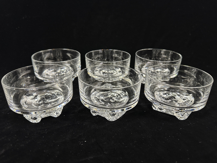 (6) Iittala Finland Gaissa Bowls Designed By Tapio Wirkkala In 1973 Inspired By Artic Landscapes Featuring A Rocky, Textured Base Resembling Ice 4W X 2.75H [Photo 2]