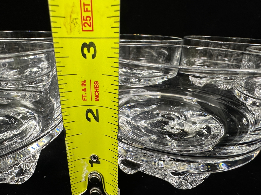 (6) Iittala Finland Gaissa Bowls Designed By Tapio Wirkkala In 1973 Inspired By Artic Landscapes Featuring A Rocky, Textured Base Resembling Ice 4W X 2.75H [Photo 9]