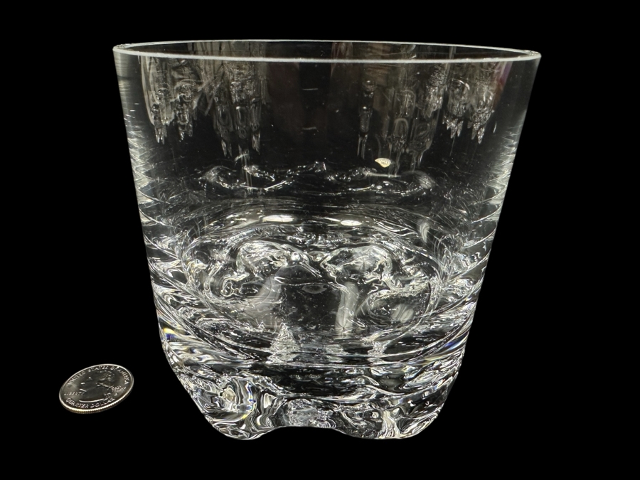 (6) Iittala Finland Gaissa Ice Bucket Designed By Tapio Wirkkala In 1973 Inspired By Artic Landscapes Featuring A Rocky, Textured Base Resembling Ice 4 5/8W X 4 3/8H [Photo 1]