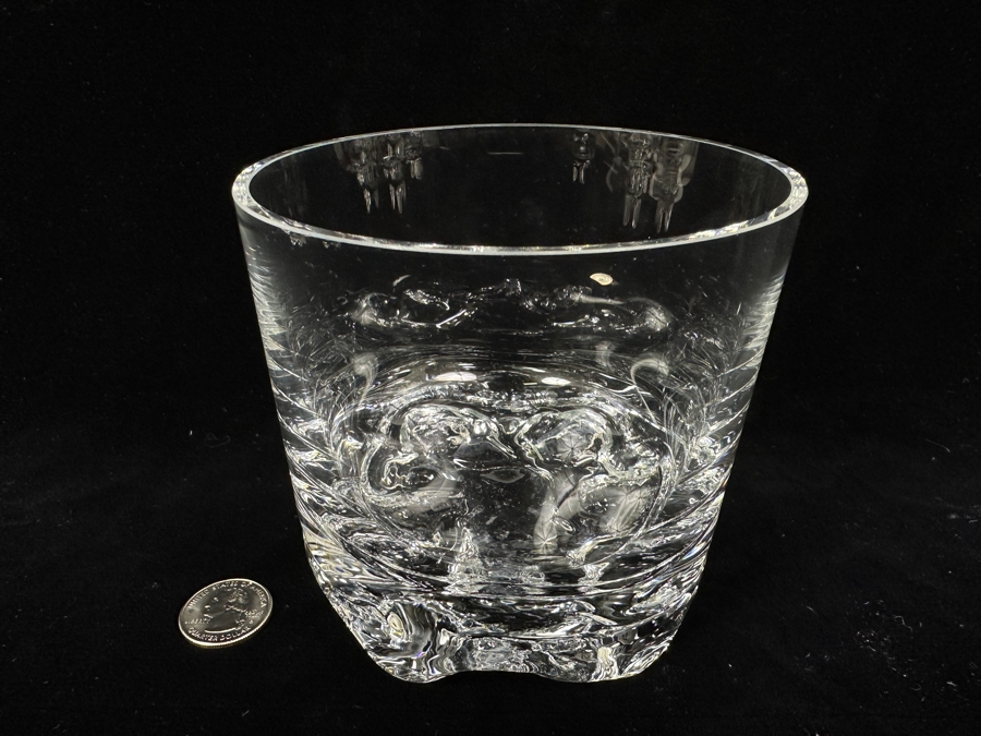 (6) Iittala Finland Gaissa Ice Bucket Designed By Tapio Wirkkala In 1973 Inspired By Artic Landscapes Featuring A Rocky, Textured Base Resembling Ice 4 5/8W X 4 3/8H [Photo 3]