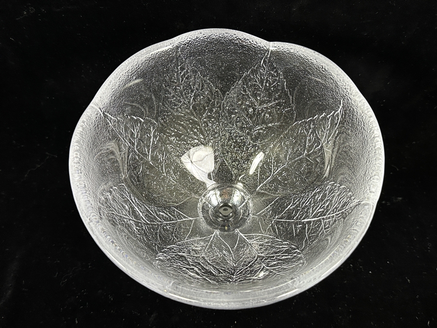 Kosta Boda Sweden Party Leaf Pedestal Bowl 7'H Replacements Value $89 [Photo 7]