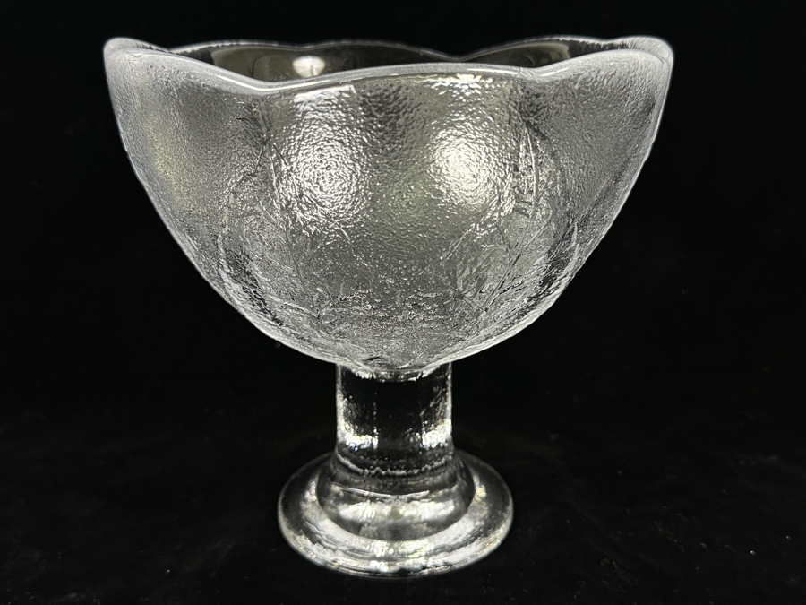 Kosta Boda Sweden Party Leaf Pedestal Bowl 7'H Replacements Value $89 [Photo 4]