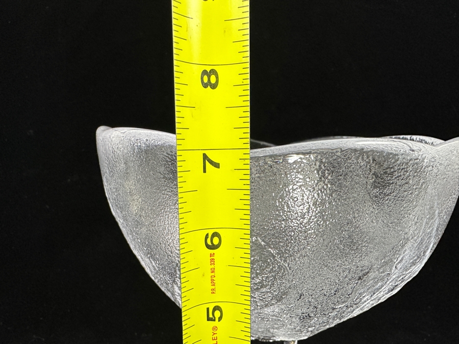 Kosta Boda Sweden Party Leaf Pedestal Bowl 7'H Replacements Value $89 [Photo 9]