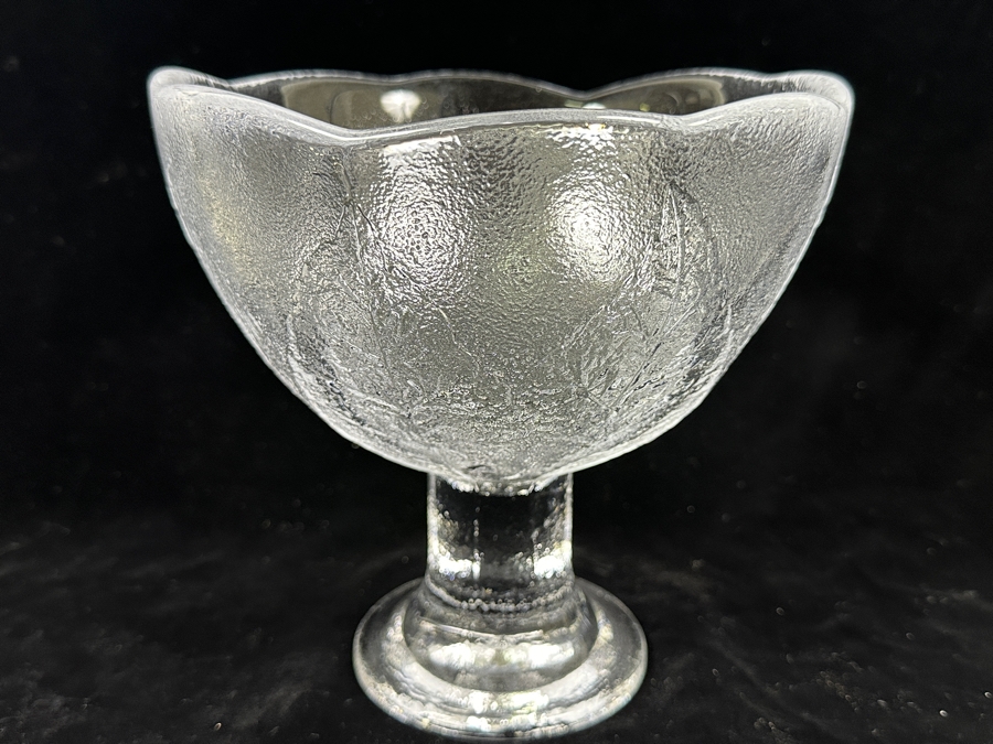 Kosta Boda Sweden Party Leaf Pedestal Bowl 7'H Replacements Value $89 [Photo 3]