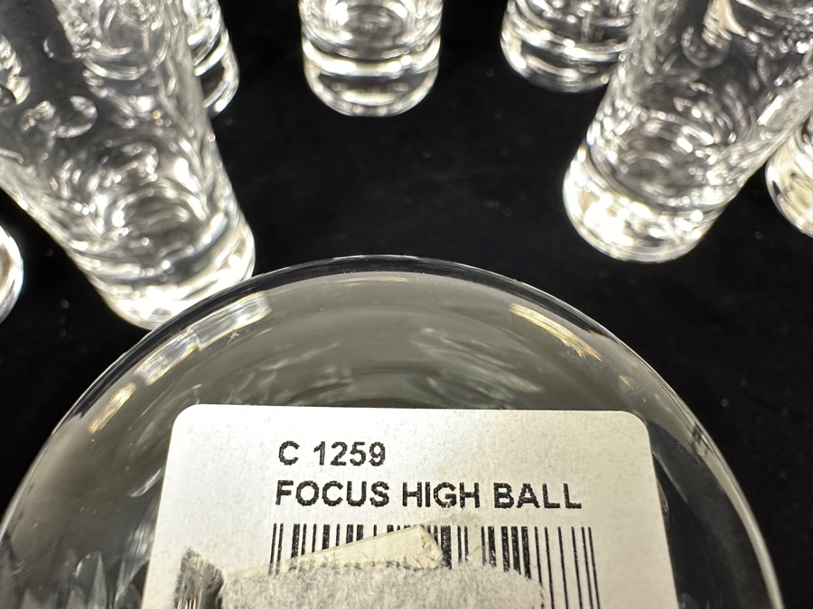 Just Added - (10) Highball Glasses Focus By Sasaki Crystal 6.5H Replacements Value $499 [Photo 7]