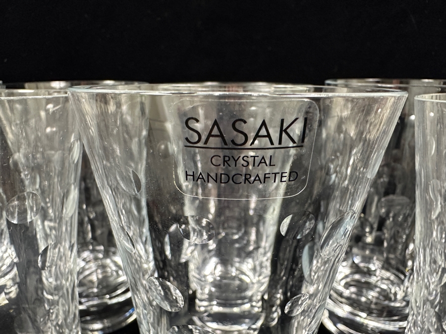 Just Added - (10) Highball Glasses Focus By Sasaki Crystal 6.5H Replacements Value $499 [Photo 6]