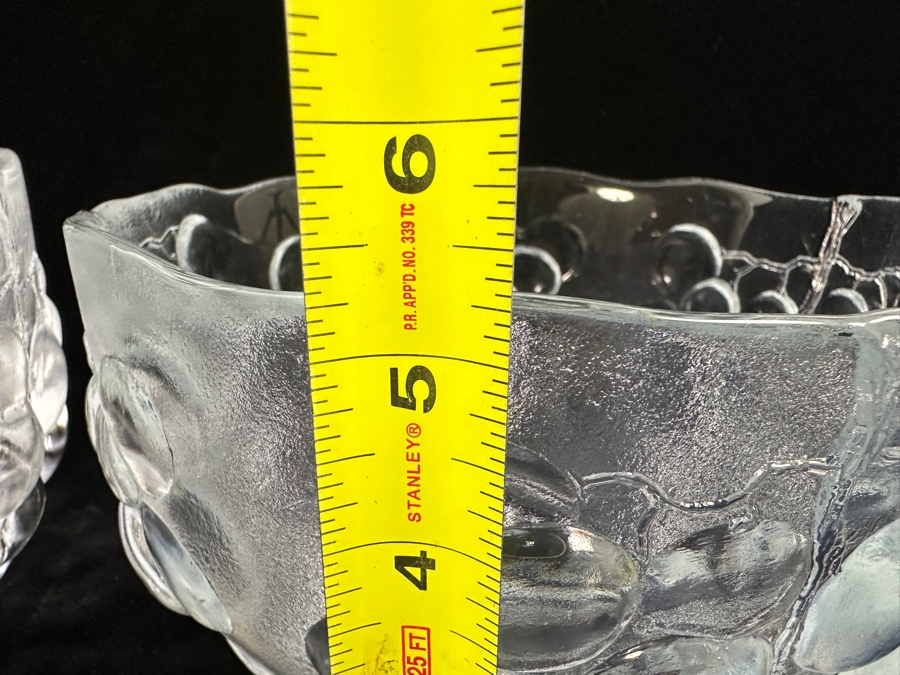 Just Added - Pair Of Kosta Boda Sweden Grape Bowls 8.5W X 5.5H & 9W X 5.25H Replacements Value $204 [Photo 10]